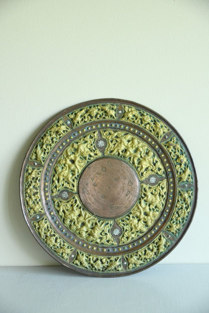 Indian Decorative Copper and Brass Tray