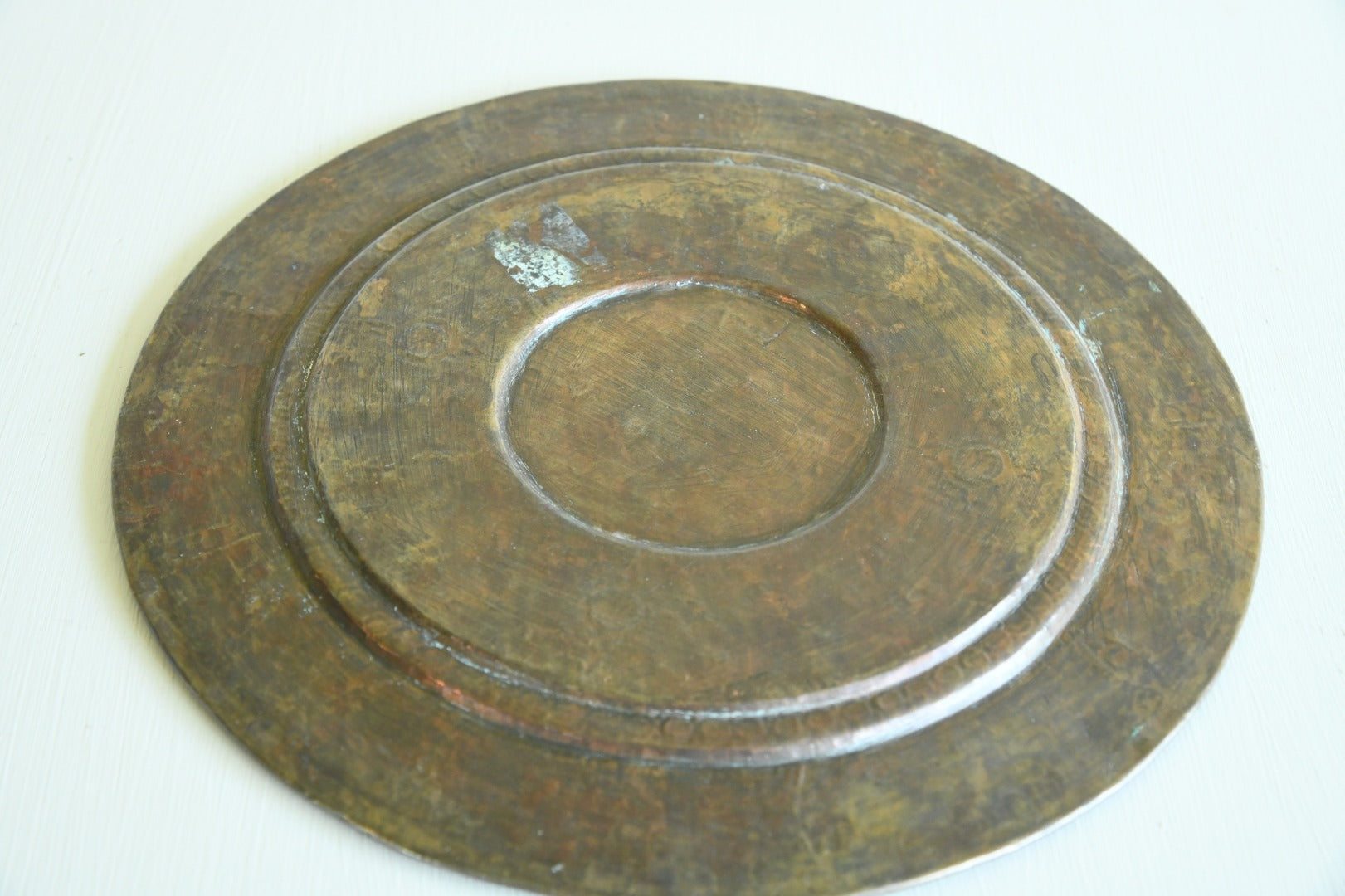 Indian Decorative Copper and Brass Tray