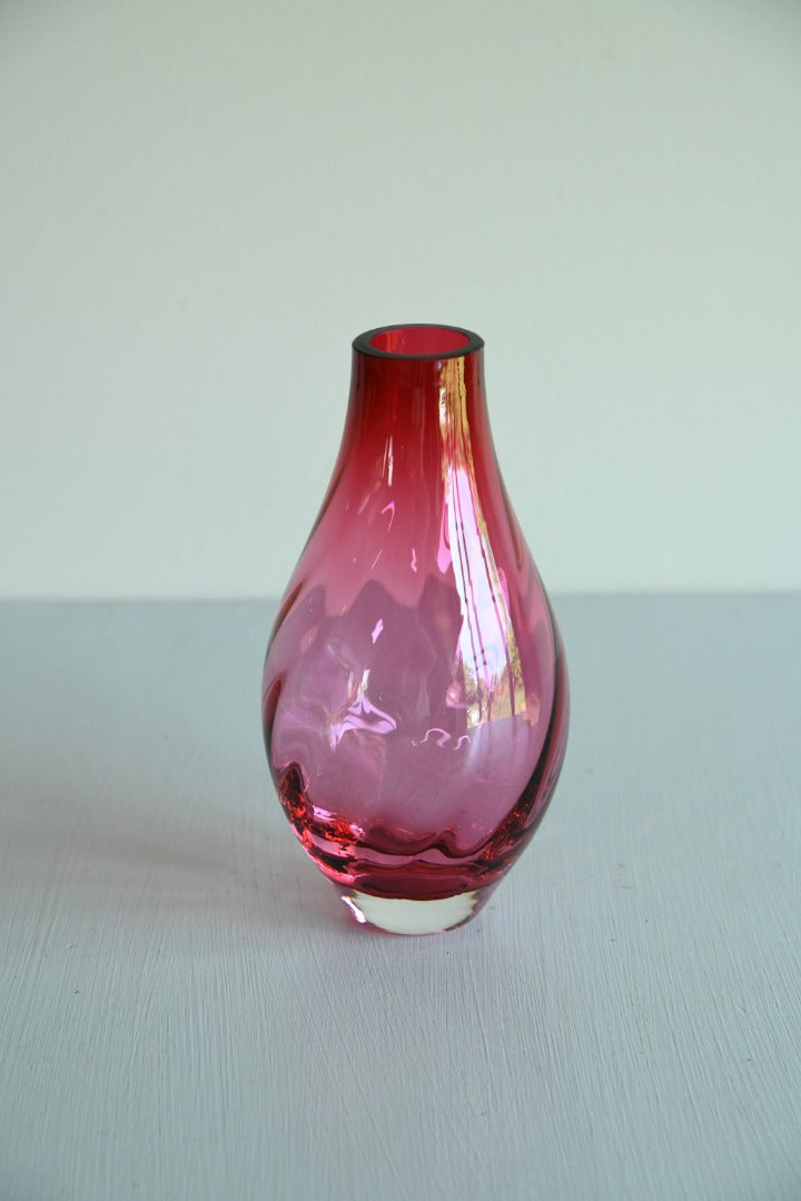 Cranberry Glass Vase