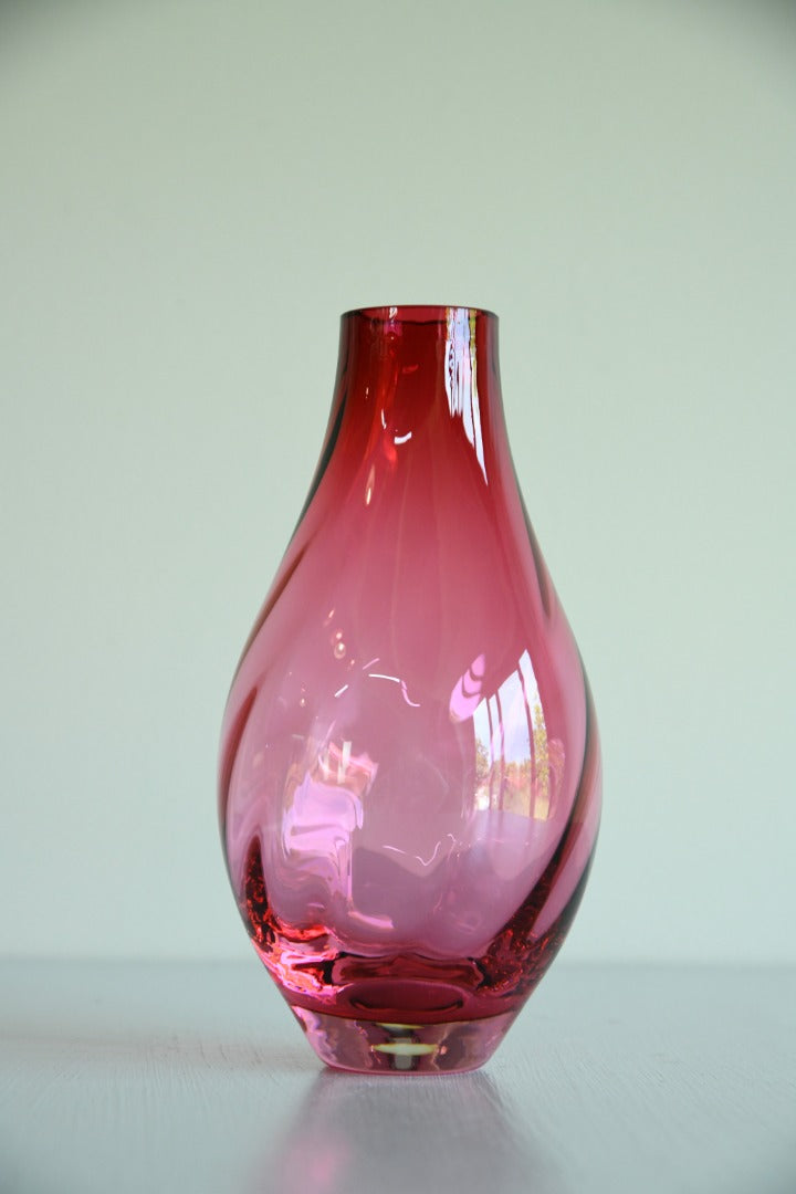 Cranberry Glass Vase