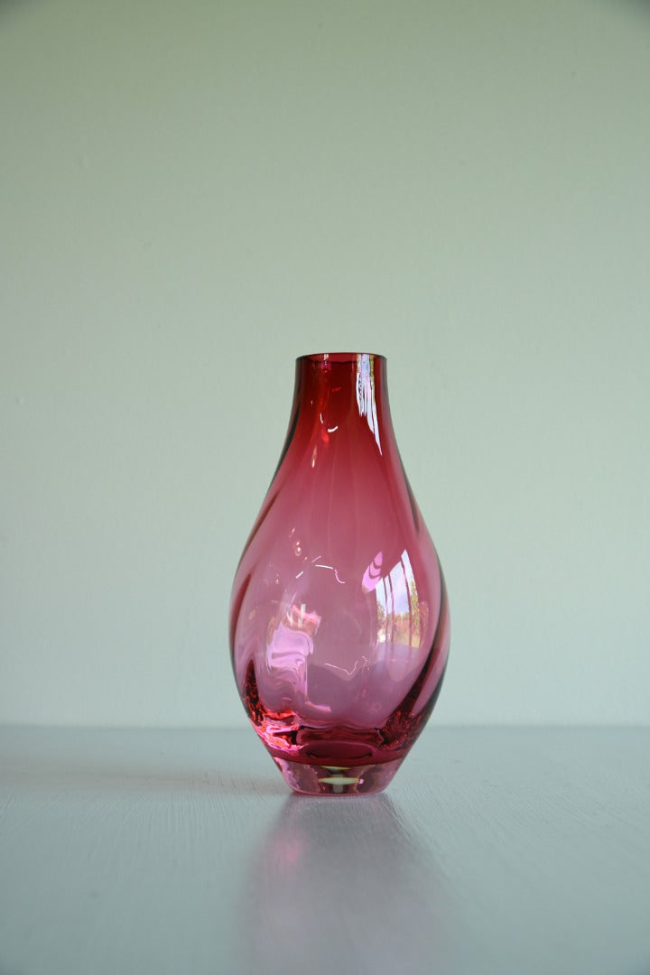 Cranberry Glass Vase