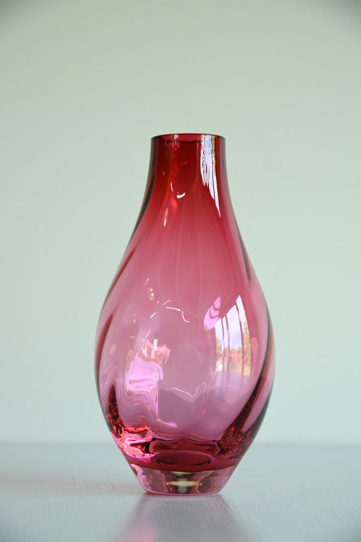 Cranberry Glass Vase