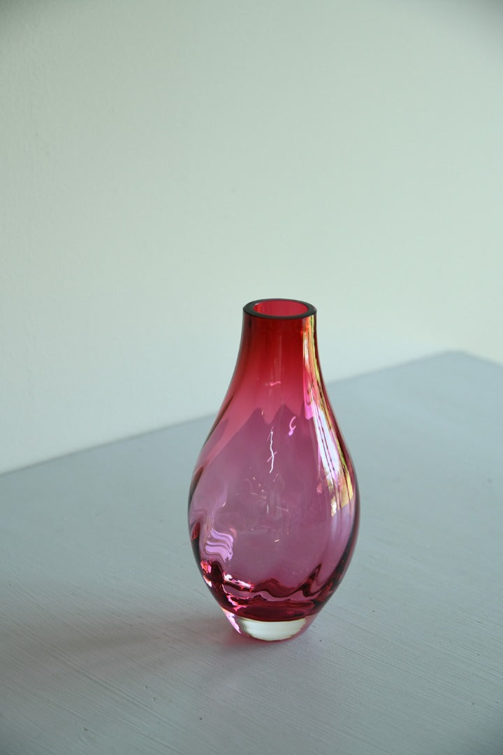 Cranberry Glass Vase