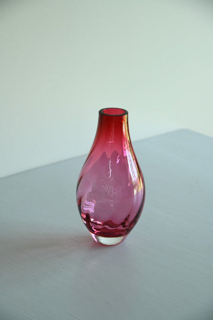 Cranberry Glass Vase