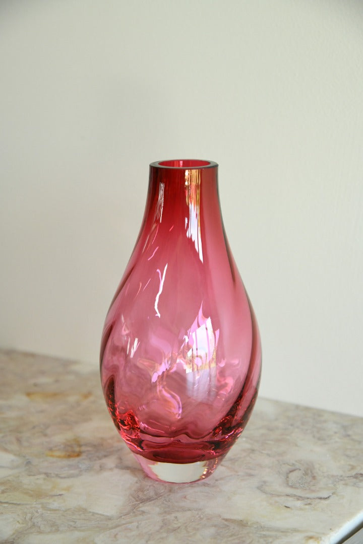 Cranberry Glass Vase