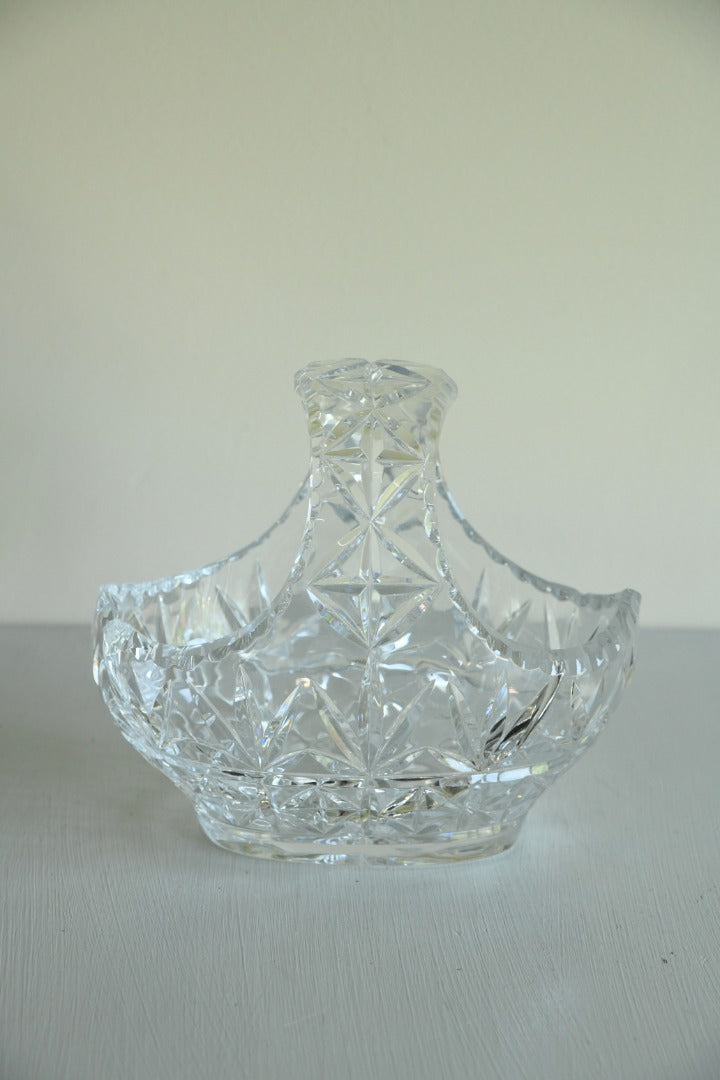 Cut Glass Basket