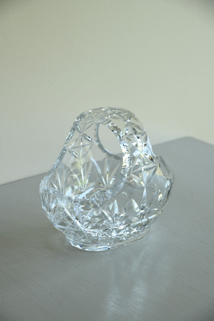 Cut Glass Basket