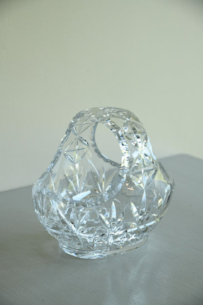 Cut Glass Basket