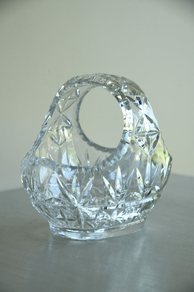 Cut Glass Basket