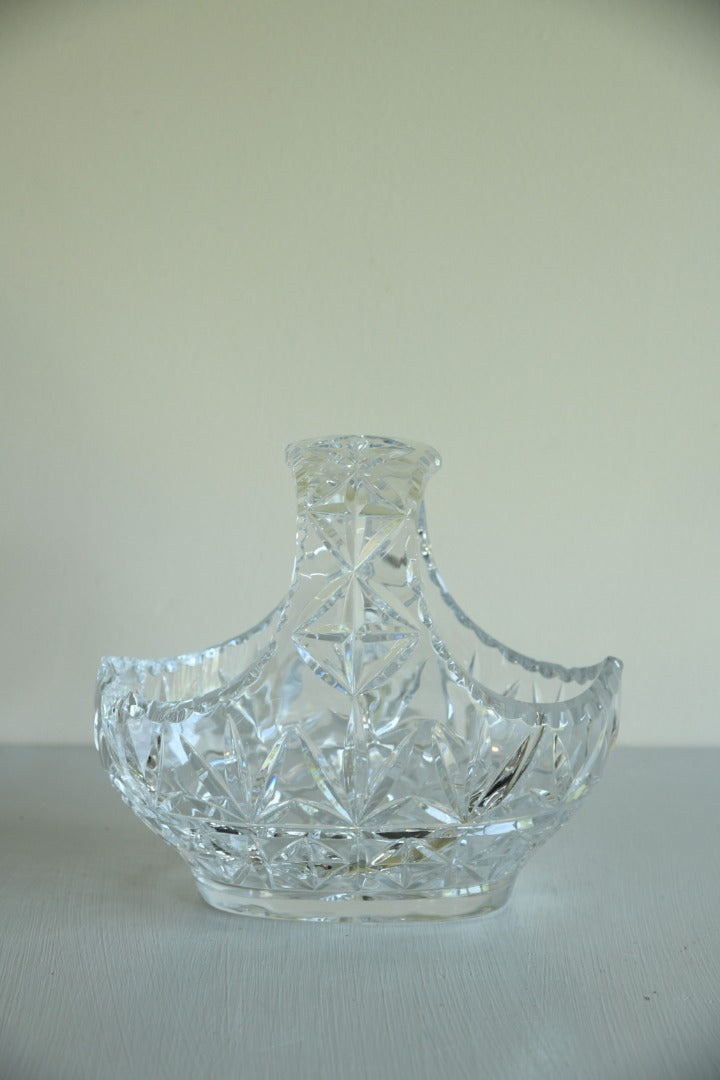 Cut Glass Basket