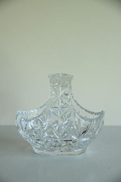 Cut Glass Basket