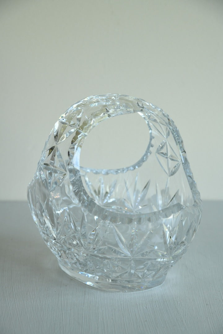 Cut Glass Basket