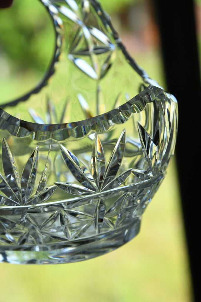 Cut Glass Basket