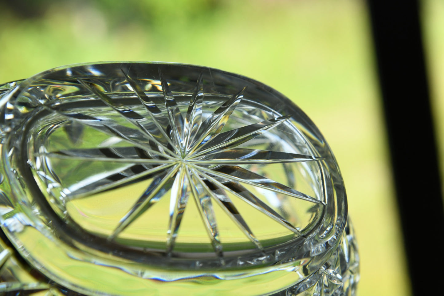 Cut Glass Basket