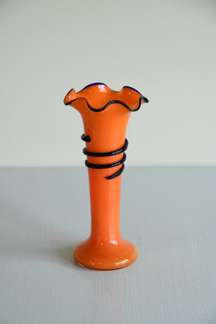 Orange Glass Vase