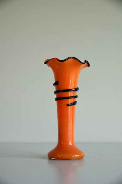 Orange Glass Vase