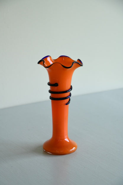 Orange Glass Vase