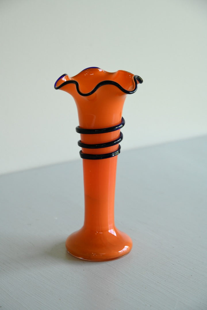 Orange Glass Vase