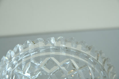 Quality Cut Glass Covered Dish