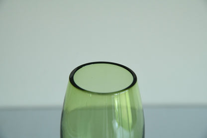 CJ Swedish Retro Green Glass Vase