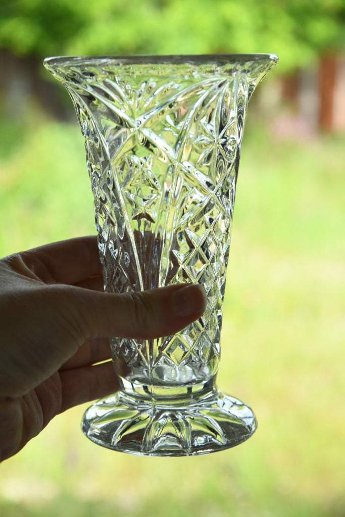 Glass Jelly Mould and Glass Vase