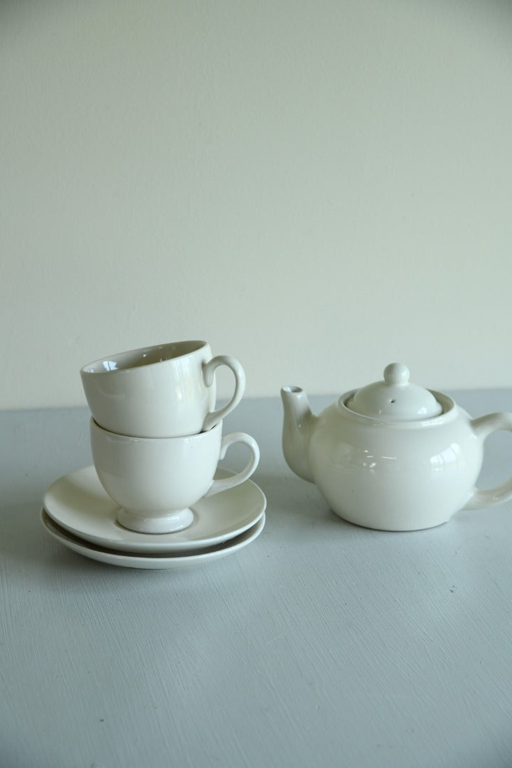 Small Teapot Cups and Saucers