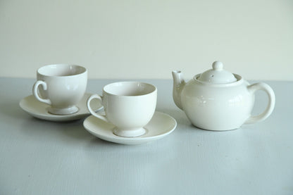 Small Teapot Cups and Saucers