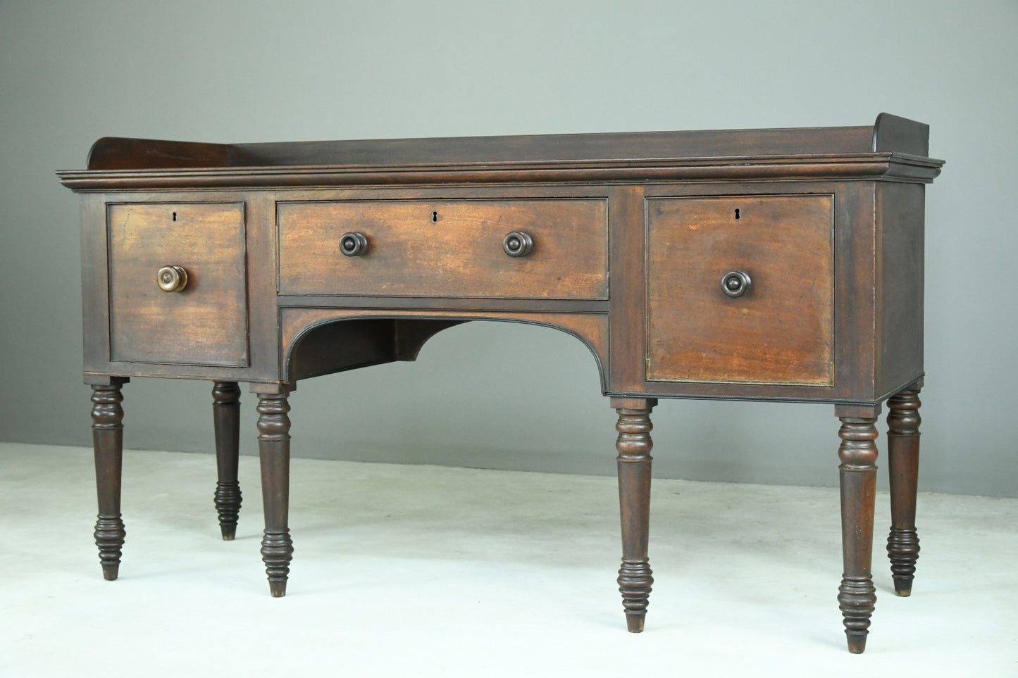 Large Antique Mahogany Sideboard Server Dresser Cabinet