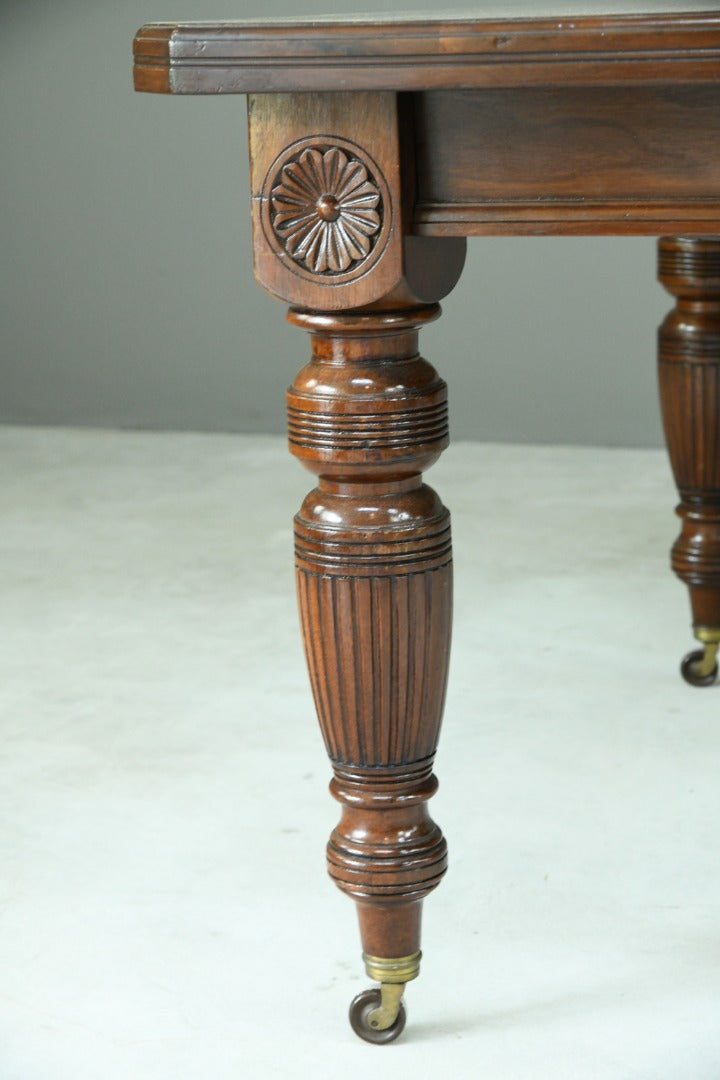 Antique Walnut Square Dining Table