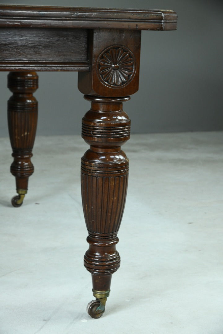 Antique Walnut Square Dining Table