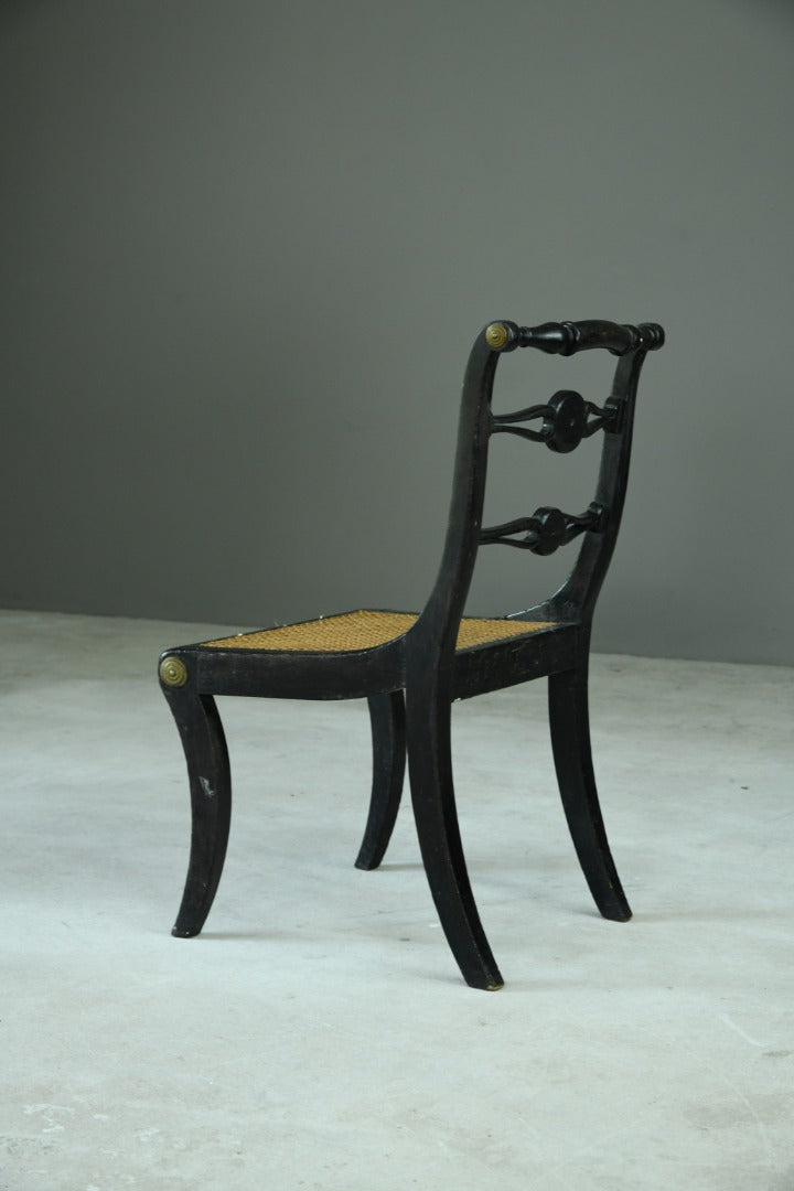 Single Ebonised 19th Century Chair