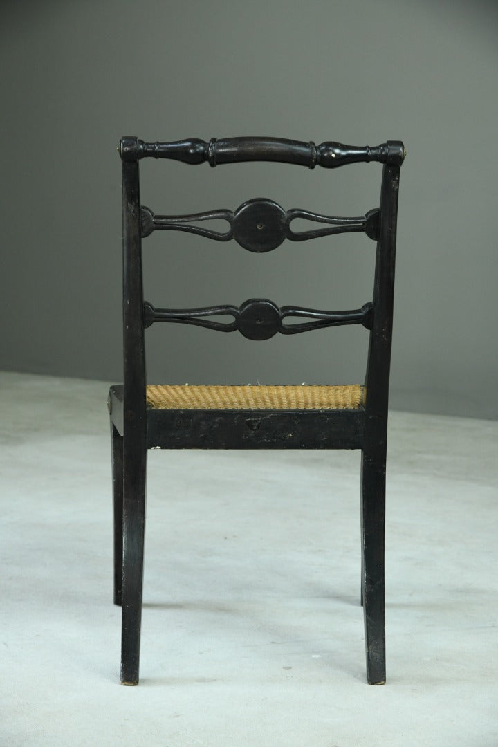 Single Ebonised 19th Century Chair