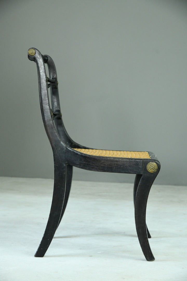 Single Ebonised 19th Century Chair