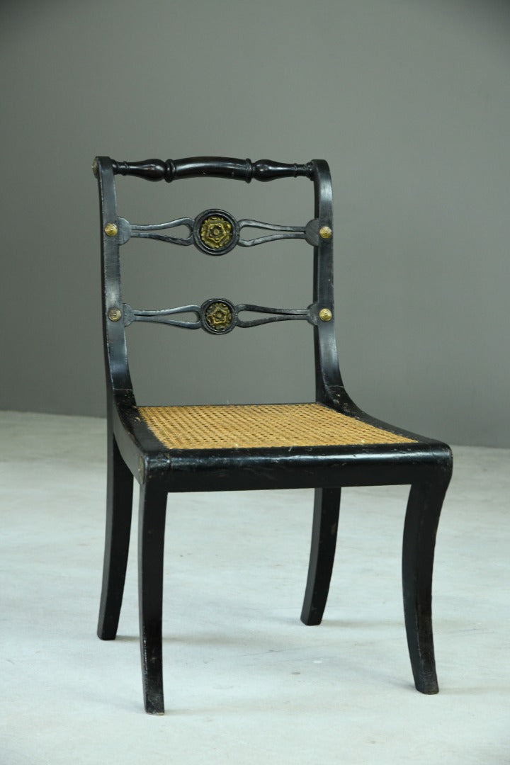 Single Ebonised 19th Century Chair