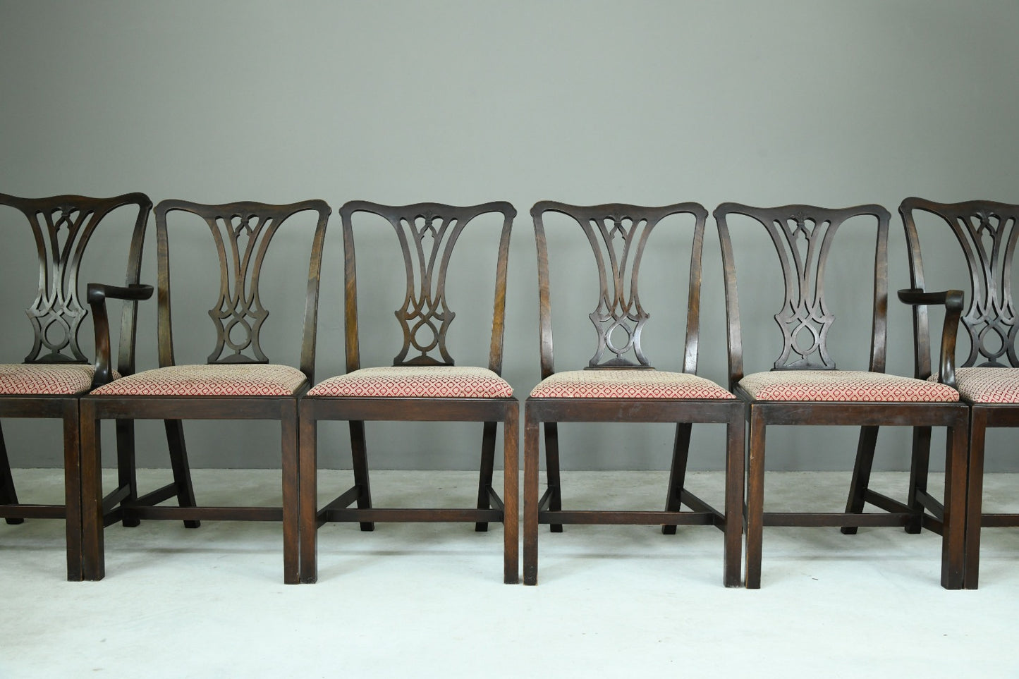 Set 6 Chippendale Dining Chairs