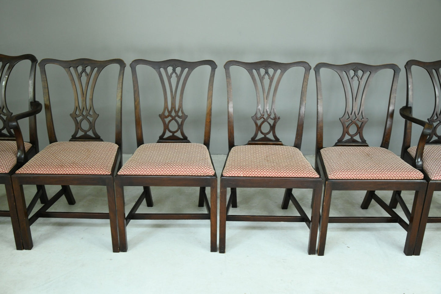 Set 6 Chippendale Dining Chairs