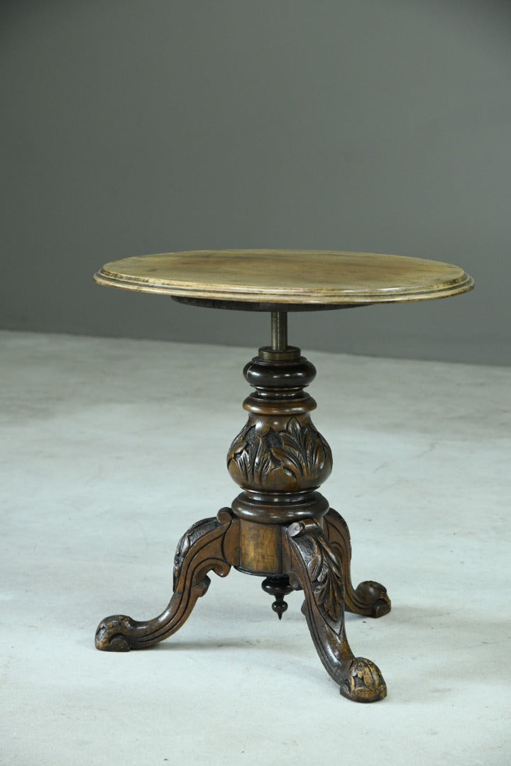 Small Antique Mahogany & Walnut Oval Side Table