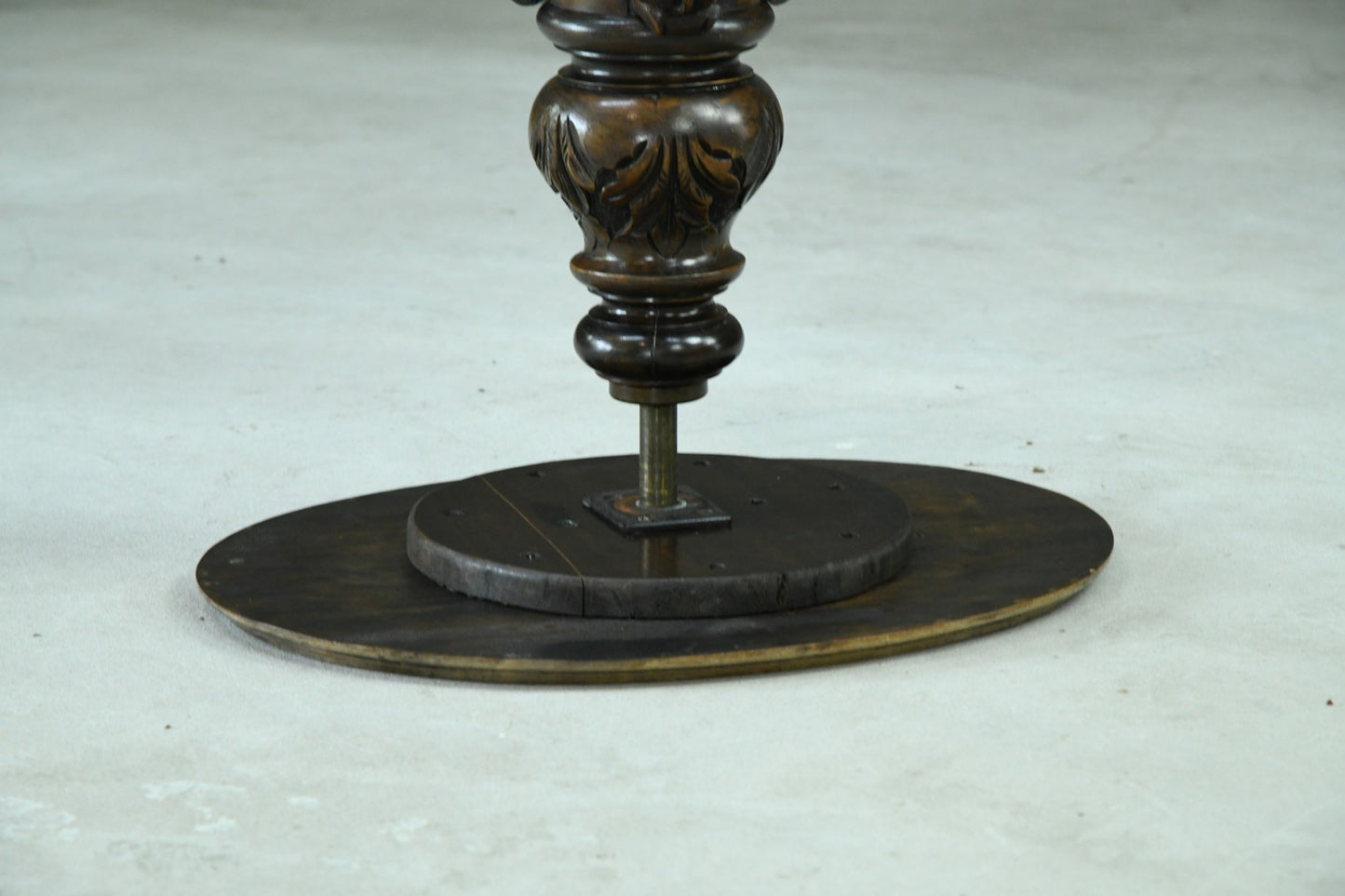 Small Antique Mahogany & Walnut Oval Side Table