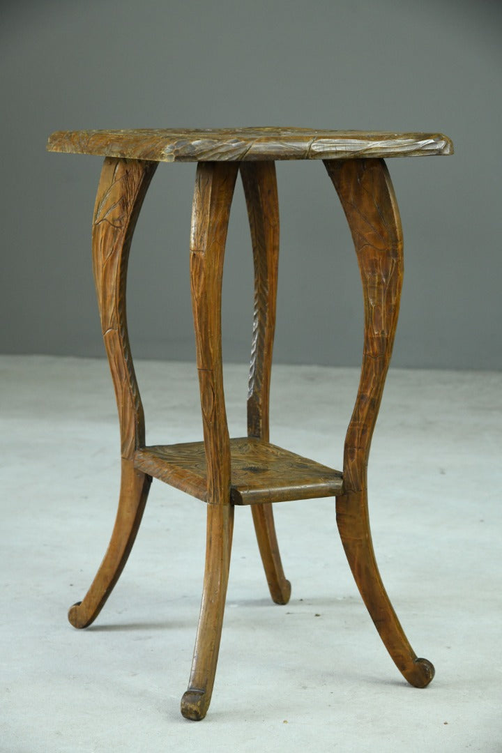 Liberty Carved Japanese Side Table