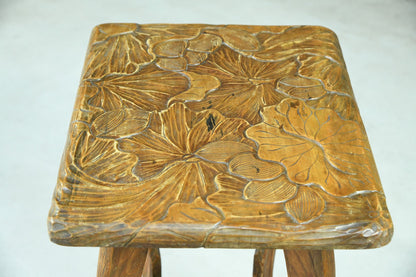 Liberty Carved Japanese Side Table