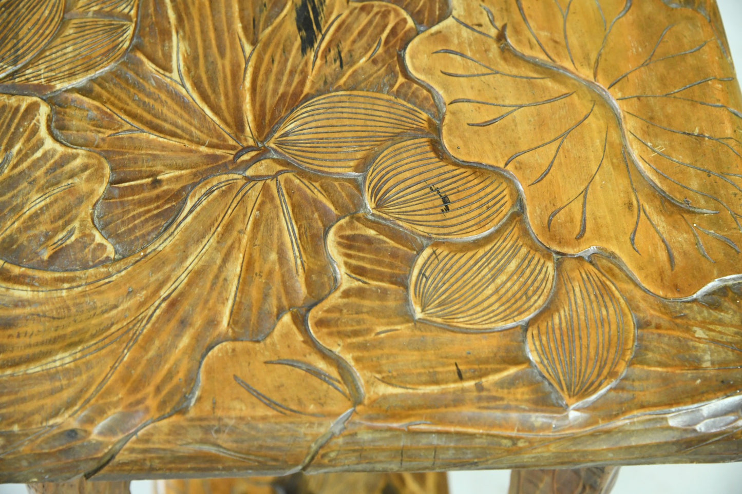 Liberty Carved Japanese Side Table