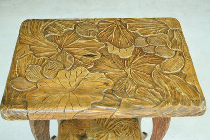 Liberty Carved Japanese Side Table