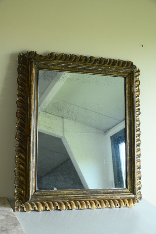 Antique Continental Gilt Mirror