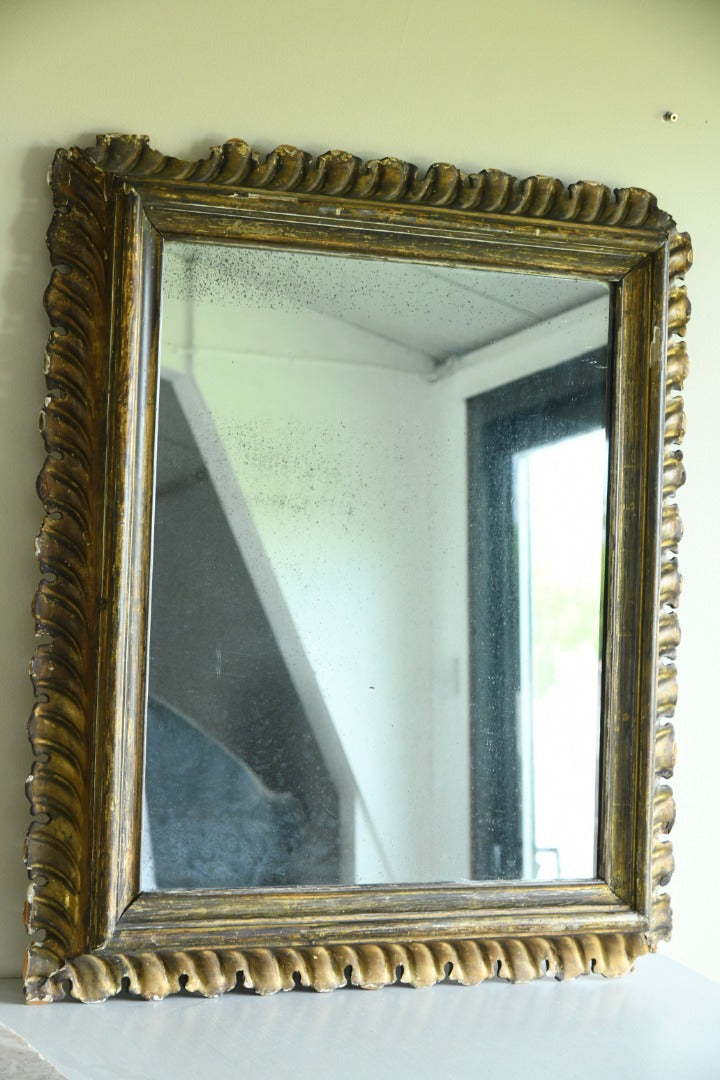 Antique Continental Gilt Mirror