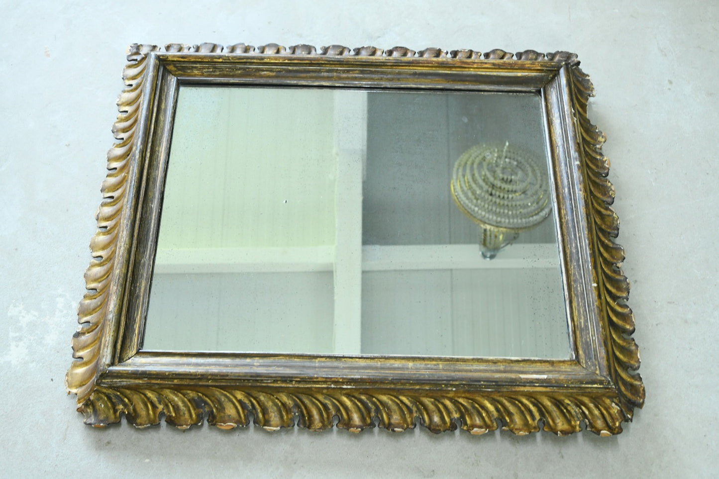 Antique Continental Gilt Mirror