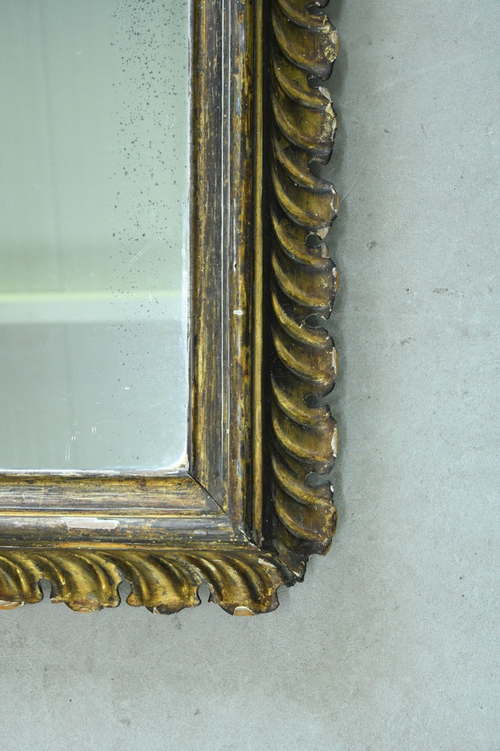 Antique Continental Gilt Mirror