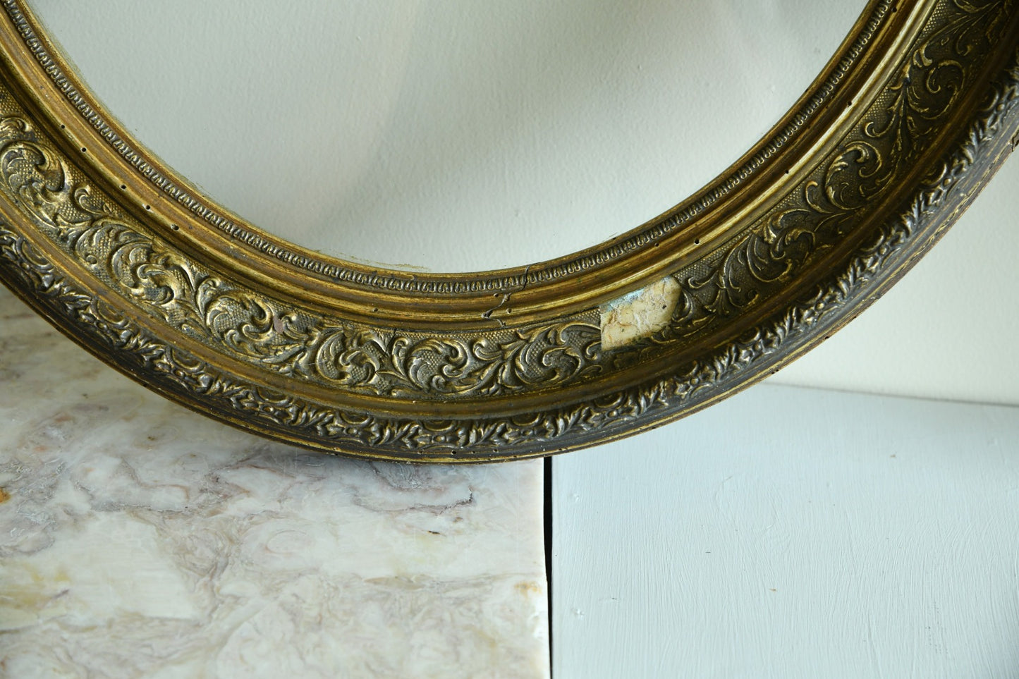 Pair Edwardian Oval Picture Frames