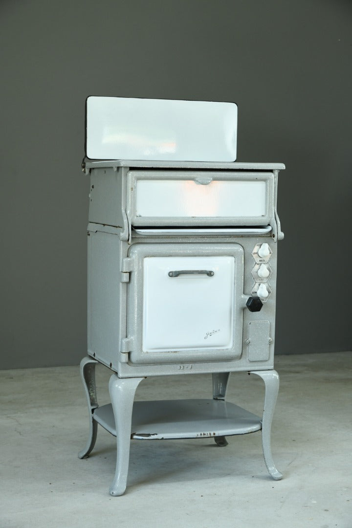 1930s Grey Enamel Electric Cooker