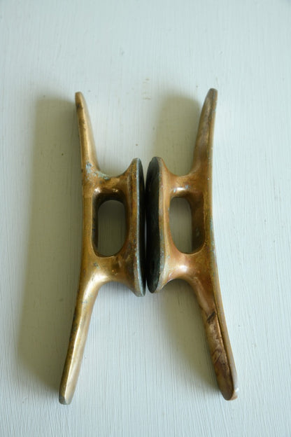 Pair Copper Mooring Cleats