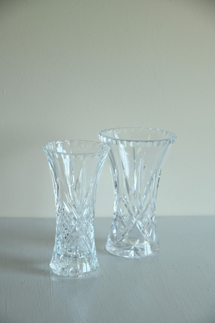 2 Crystal Vases